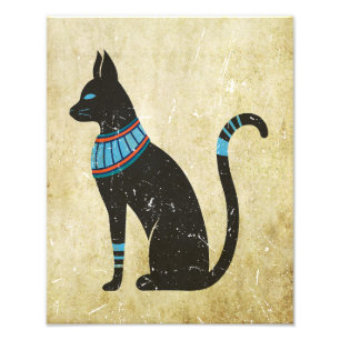 Bastet Kattenontwerp Foto Afdruk