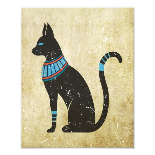 Bastet Kattenontwerp Foto Afdruk (Voorkant)