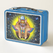 Bastet Metalen Lunchbox (Achterkant)