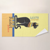 Bastet of Bast. Aciënte Egyptische godin Bath Towe Badhanddoek (Badhanddoek)