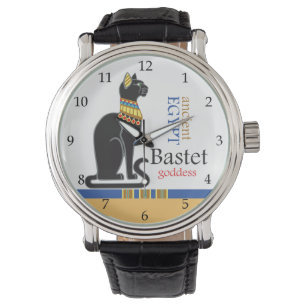 Bastet of Bast. Aciënte Egyptische godin Horloge