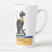 Bastet of Bast. Aciënte Egyptische godin Latte Mok (Rechts)