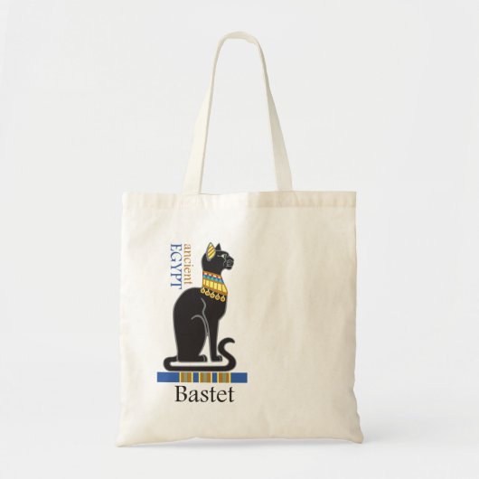 Bastet of Bast. Aciënte Egyptische godin Tote Bag (Voorkant)