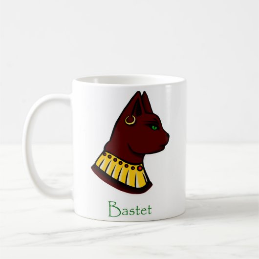 Bastet - Oude Egyptische godin (genaamd) Koffiemok (Links)