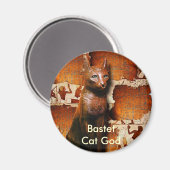 BASTET ~ Oude Egyptische kat God Magneet (Voorkant / Achterkant)