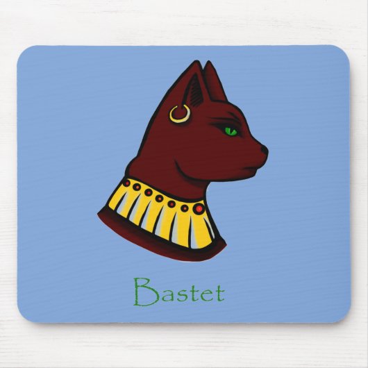 Bastet - Oude Egyptische kat Goddess Muismat (Voorkant)