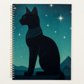Bastet Planner Sterrenbeeld Egyptische Kattenkunst (Voorkant)