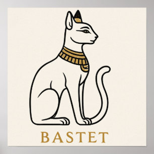 Bastet Poster Egyptisch Cat Goddess Art