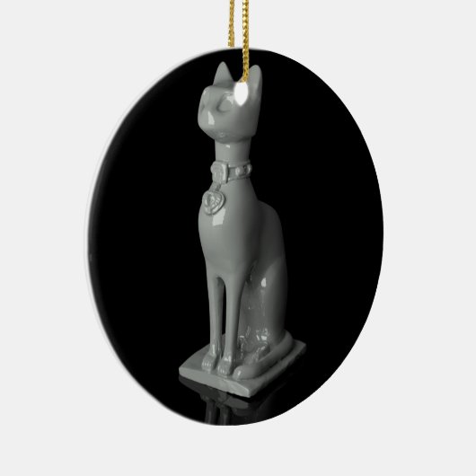 Bastet. The ancient Egyptian cat Goddess Keramisch Ornament (Rechts)