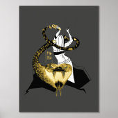 Bastet the Cat Goddess Folie Afdrukken (Voorkant)