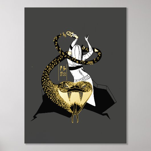 Bastet the Cat Goddess Folie Afdrukken (Voorkant)