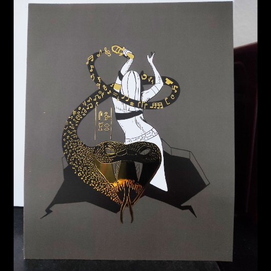 Bastet the Cat Goddess Folie Afdrukken