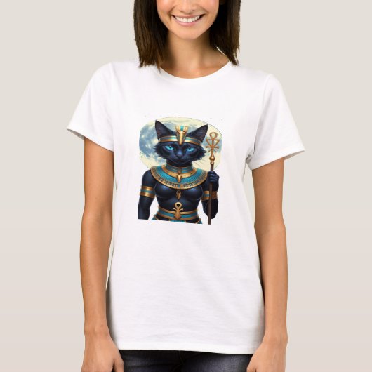 Bastet – The Moonlit Guardian T-shirt (Voorkant)