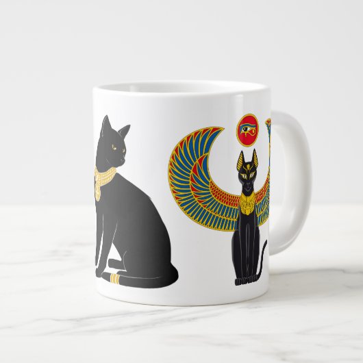 Bastet: Winged katje van Isis! Grote Koffiekop (Voorkant rechts)