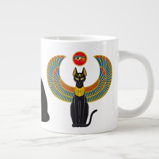 Bastet: Winged katje van Isis! Grote Koffiekop (Rechts)