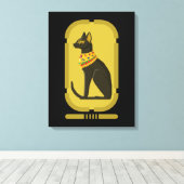 Bastetcanvas afdrukken (Insitu (Houten vloer))