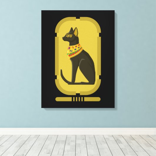 Bastetcanvas afdrukken (Insitu (Houten vloer))