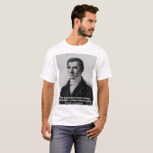 Bastiat: "Als goederen geen grenzen overschrijden, T-shirt (Voorkant volledig)