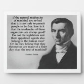 Bastiat Finer Clay Quote Fotoplaat (Voorkant)