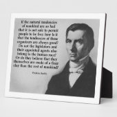 Bastiat Finer Clay Quote Fotoplaat (Zijkant)