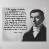 Bastiat Finer Clay Quote Poster (Voorkant)