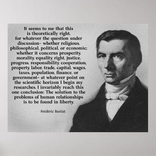 Bastiat Liberty Poster (Voorkant)