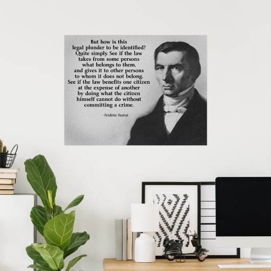 Bastiat Plunder Poster (Thuiskantoor)