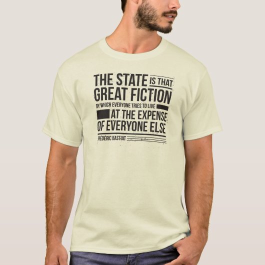 Bastiat Quote T-shirt (Voorkant)