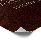 Bastiat: Regering is de Grote Fictie Poster (Hoek)