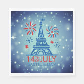 Bastille Dag 14 juli Frankrijk Franse Nationale Servet (Voorkant)