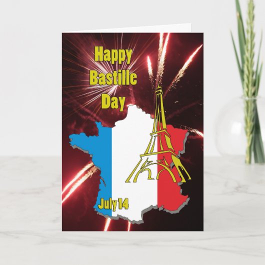 Bastille Dag 14 Juli Kaart (Voorkant)