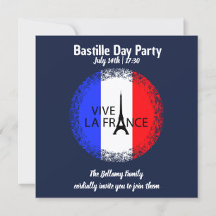 Bastille Dag 14 juli Viering Kaart