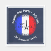 Bastille Dag 14 juli Viering Servet (Voorkant)