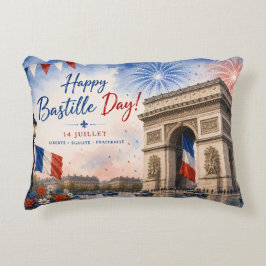 Bastille dag Arc de triomphe Parijs Frankrijk vuur Accent Kussen