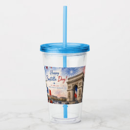 Bastille dag Arc de triomphe Parijs Frankrijk vuur Acryl Drinkbeker
