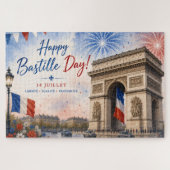 Bastille dag Arc de triomphe Parijs Frankrijk vuur Legpuzzel (Horizontaal)