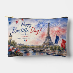 Bastille Dag Eiffeltoren Seine rivier vuurwerk Etui