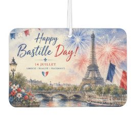 Bastille Dag Eiffeltoren Seine rivier vuurwerk Luchtverfrisser
