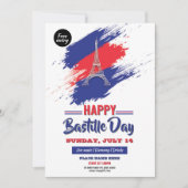 Bastille Dag Feest Uitnodiging Flyer Sjabloon (Voorkant)
