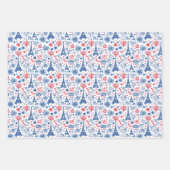 Bastille Dag Frankrijk Patroon 1 Inpakpapier Vel (Voorkant 2)