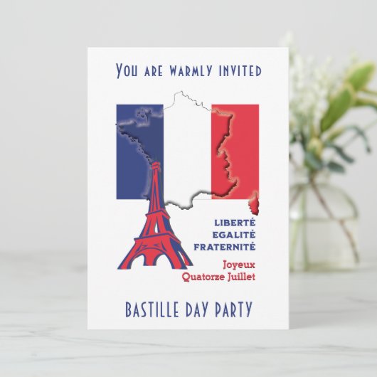 BASTILLE DAG KAART (Staand voorkant)