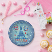 Bastille Day 14 juli Frankrijk Papieren Bordje (Feest)