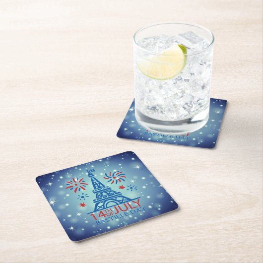 Bastille Day 14 juli Kartonnen Onderzetters (Insitu)