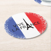 Bastille Day 14 juli Ronde Kartonnen Onderzetter (Gebogen)