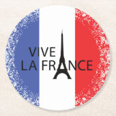 Bastille Day 14 juli Ronde Kartonnen Onderzetter (Voorkant)