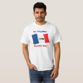 Bastille Day, 14 juli, Storming van de Bastille T-shirt (Voorkant volledig)