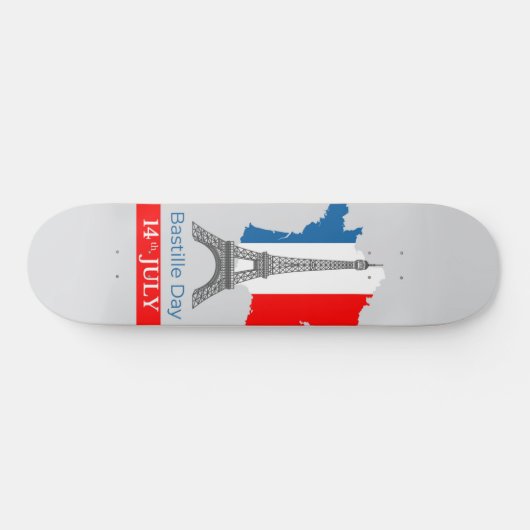 Bastille Day (14th July) Persoonlijk Skateboard (Horizontaal)