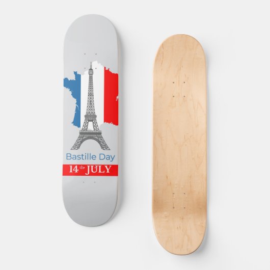 Bastille Day (14th July) Persoonlijk Skateboard (Voorkant)