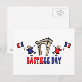 Bastille Day! Briefkaart (Voorkant / Achterkant)