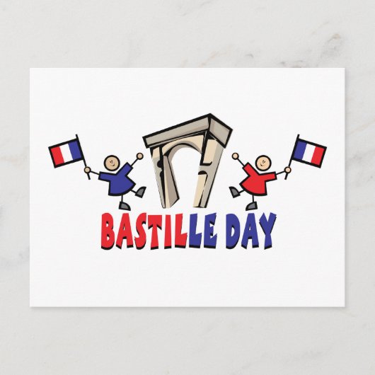 Bastille Day! Briefkaart (Voorkant)